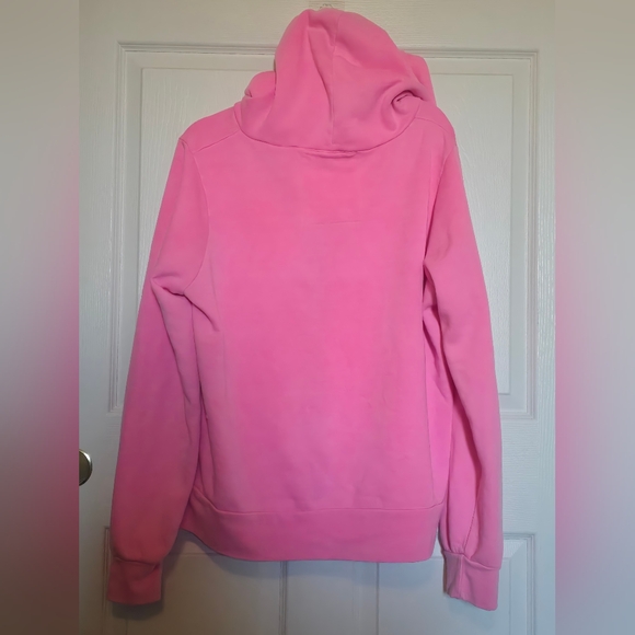 Aviator Nation 5 Stripe Zip Up Hoodie Sweatshirt - Neon Pink - Unisex XL - Picture 3 of 11